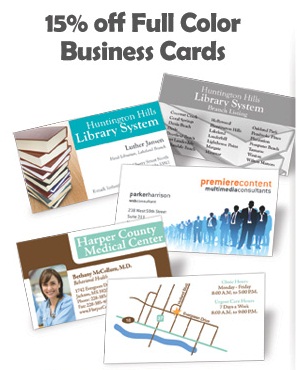 December Promotion: 15% Off Business Cards