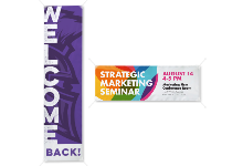 Custom smooth vinyl banners for indoor and outdoor promotions