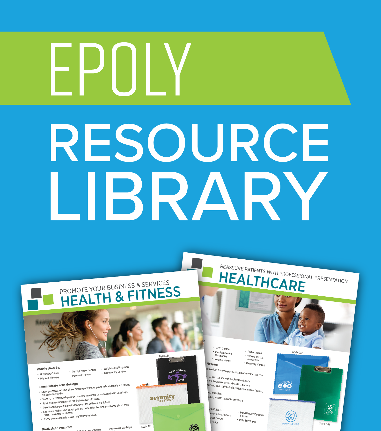 Epoly resources to help you sell custom Polyweave and polypropylene products with flyers and more.