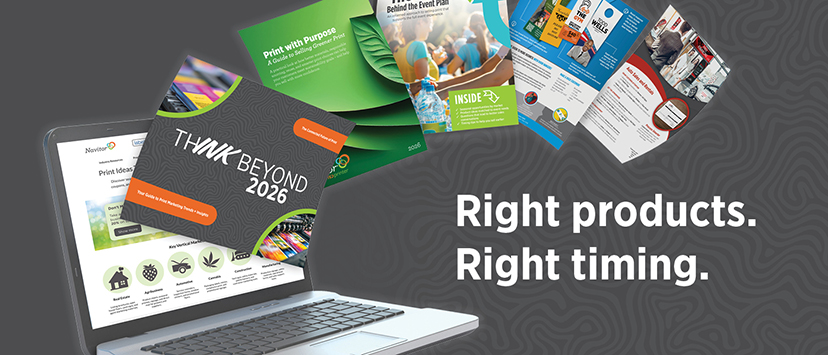 Navitor content calendar with timely print marketing resources